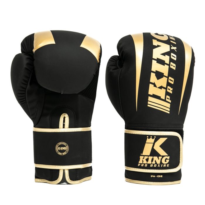 King Pro Boxing - BOKSHANDSCHOENEN - REVO 6 - Zwart - Goud