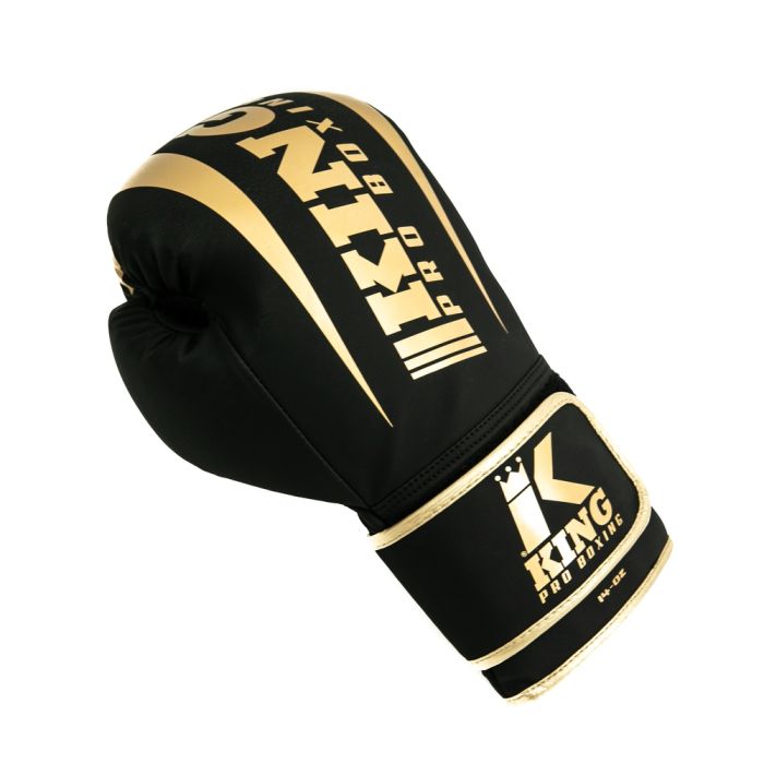 King Pro Boxing REVO 6 Bokshandschoenen - Zwart/Goud - Een must-have voor elke beginner