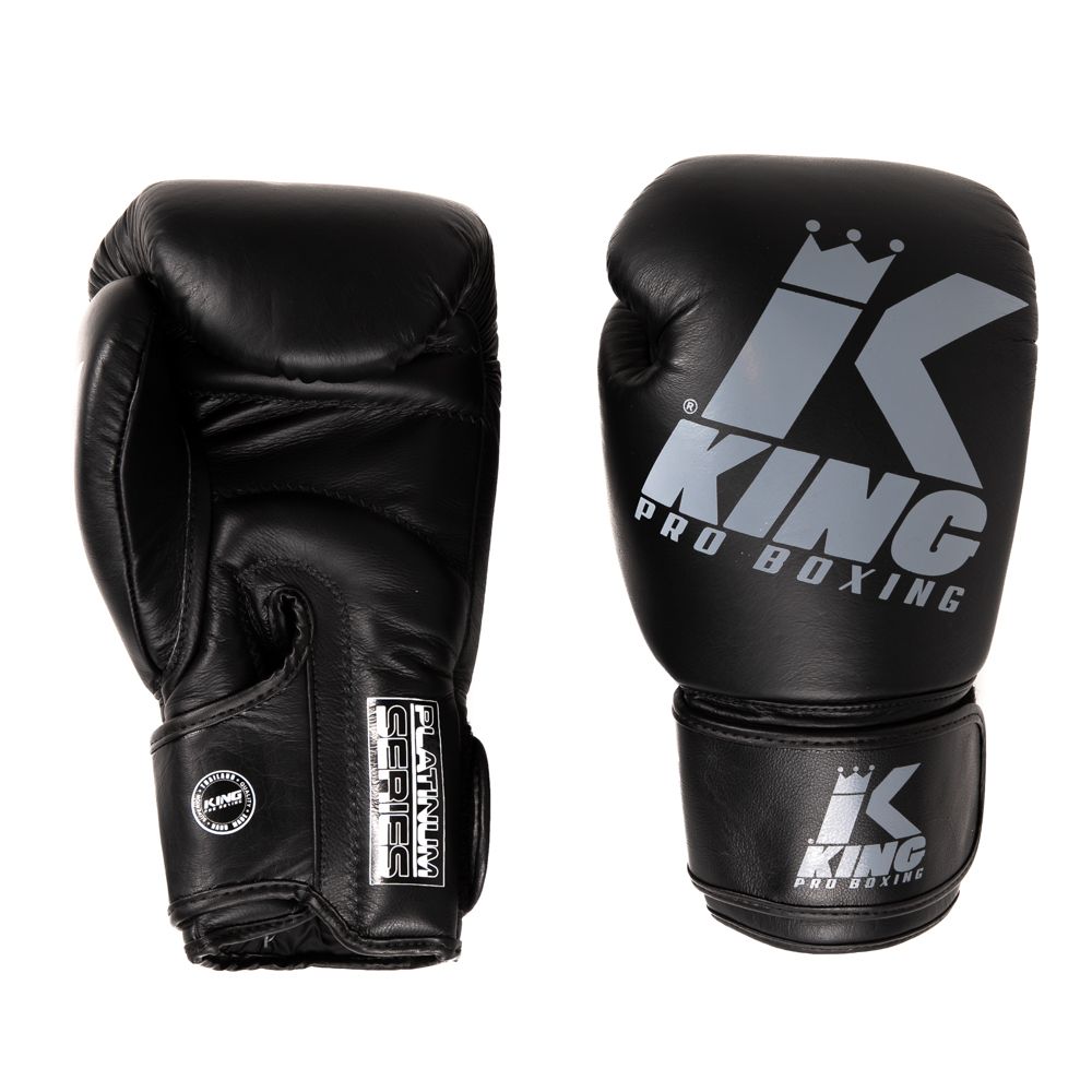 King Pro Boxing PLATINUM 7 Bokshandschoenen - Zwart-Grijs