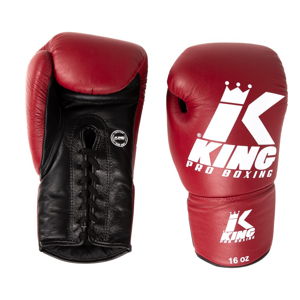 King Pro Boxing - Bokshandschoenen - LACES 1 - Veters - bordeaux rood