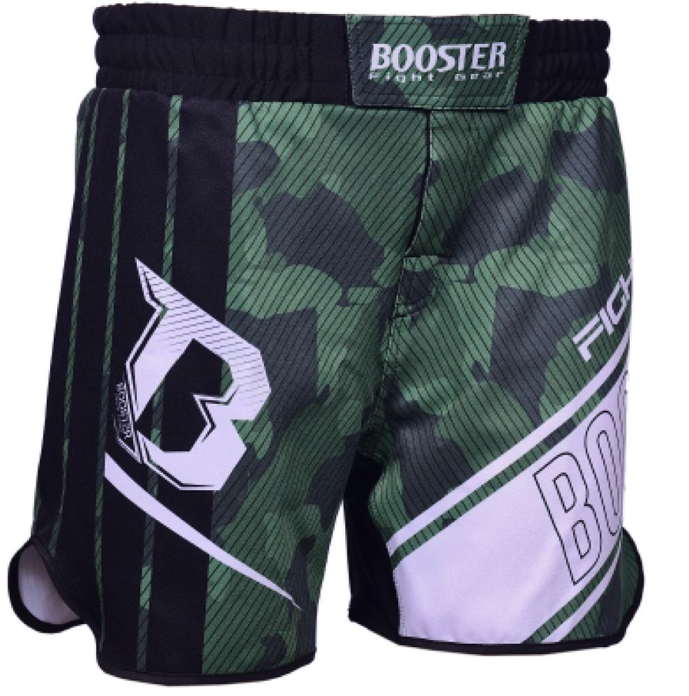 Booster Fightgear - compressie broek - B FORCE 3 MMA TRUNK - MMA broekje - groen - green - legerprint 