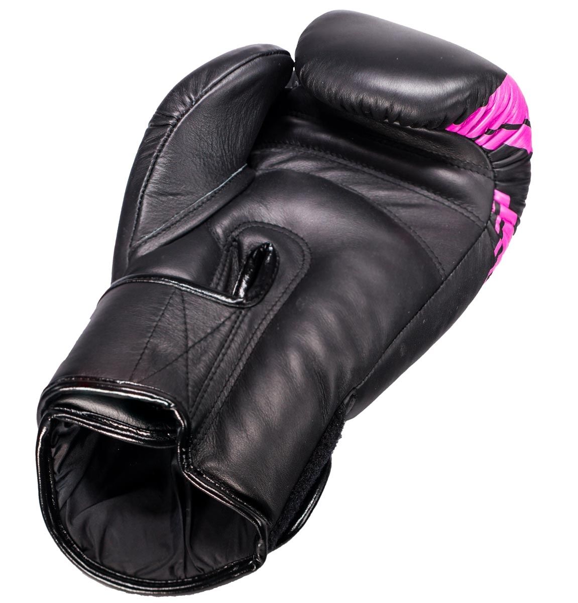 Booster Fight Gear V3: Zwart-Roze Lederen Bokshandschoenen