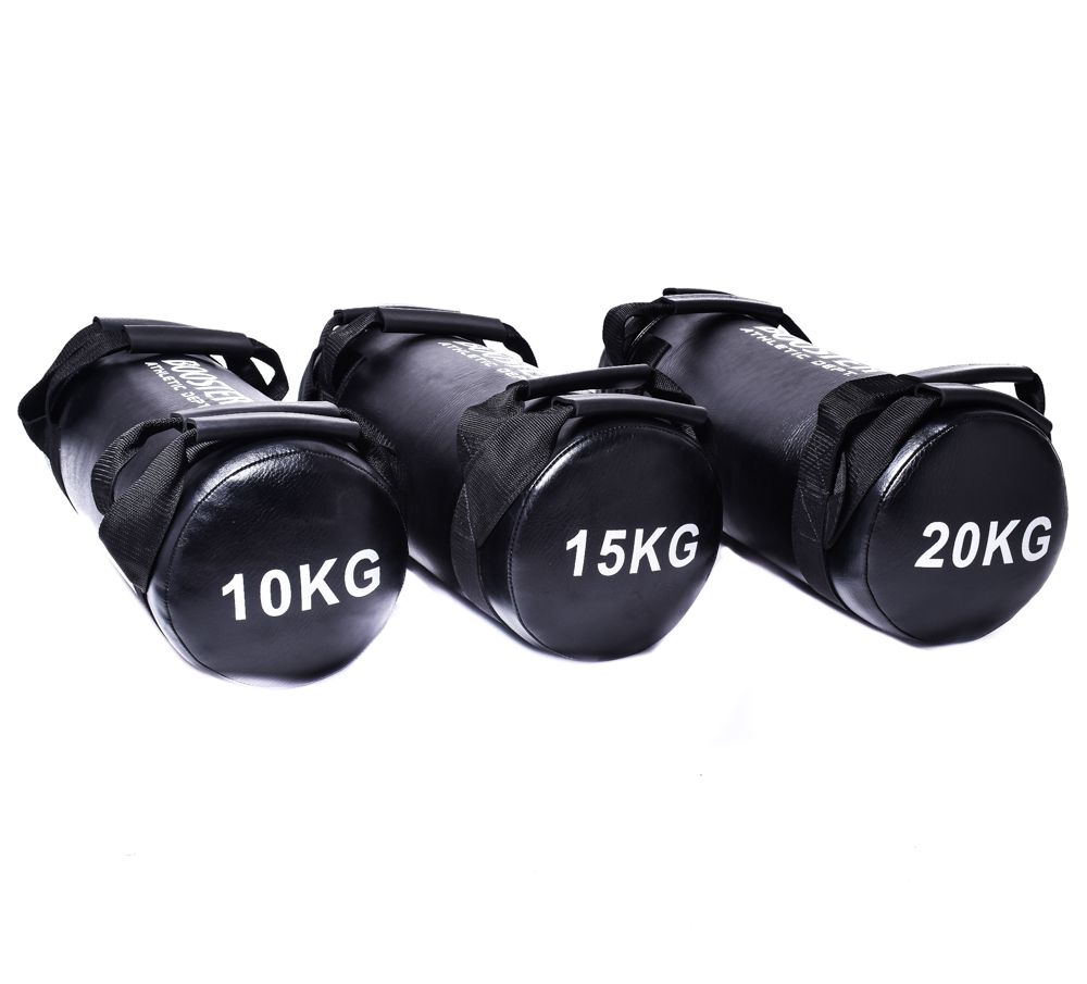 Booster Athletic Dept-Fitness sandbag voor krachttraining-POWER BAG-Zwart-10kg-15kg-20kg