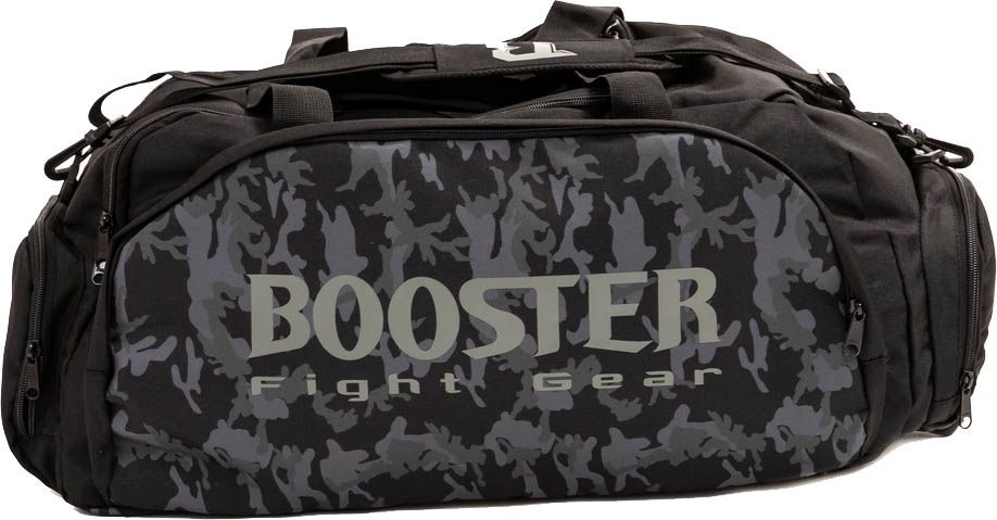 Booster Fight Gear-Sporttas-Rugtas-B FORCE DUFFLE SMALL-Klein-Camouflage-Legerprint-Zwart-Grijs