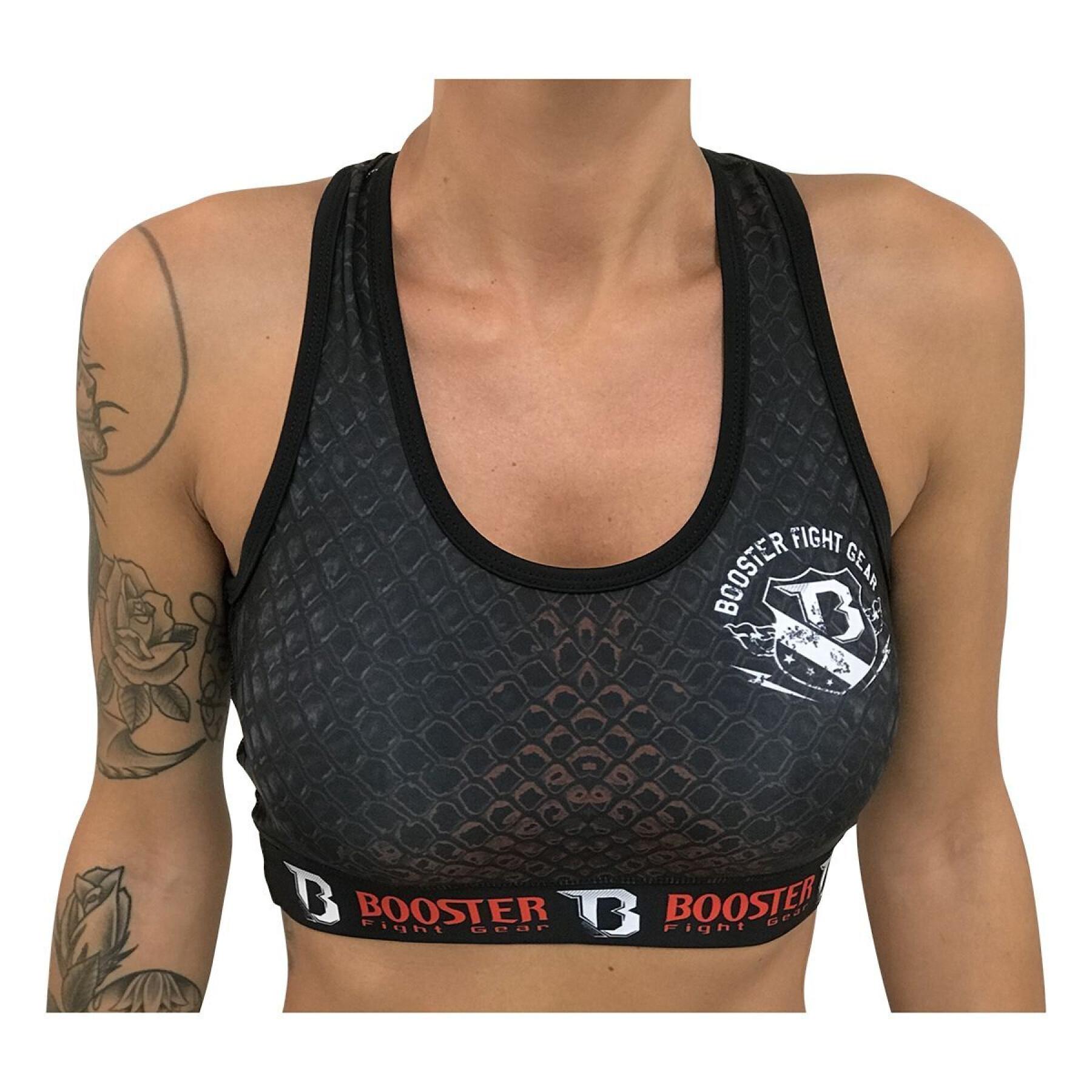 Booster Fight Gear-Dames-Top-Amazon-Rood-Grijs
