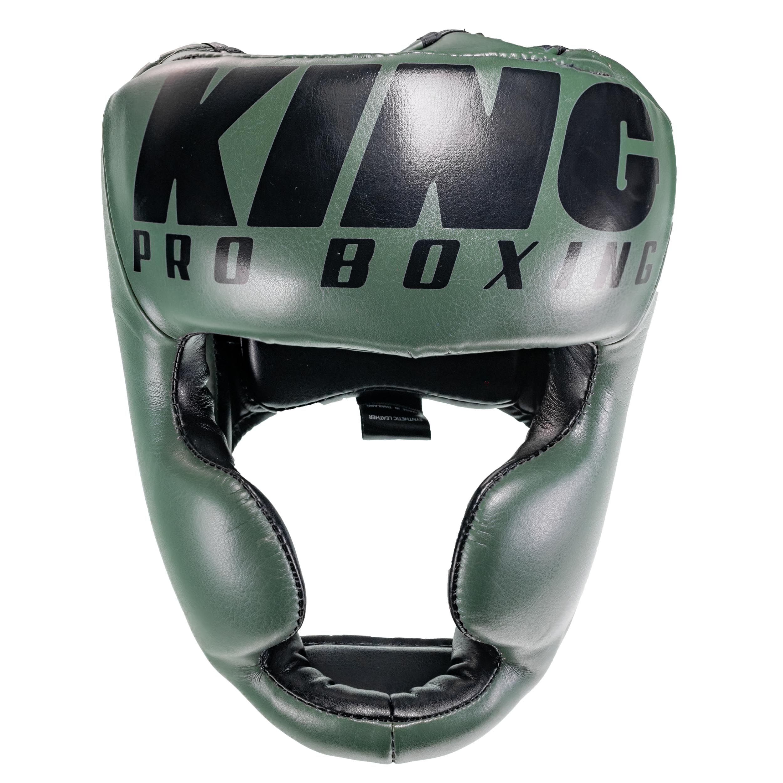 King Pro Boxing Lederen Hoofdbeschermer HG 1 Groen