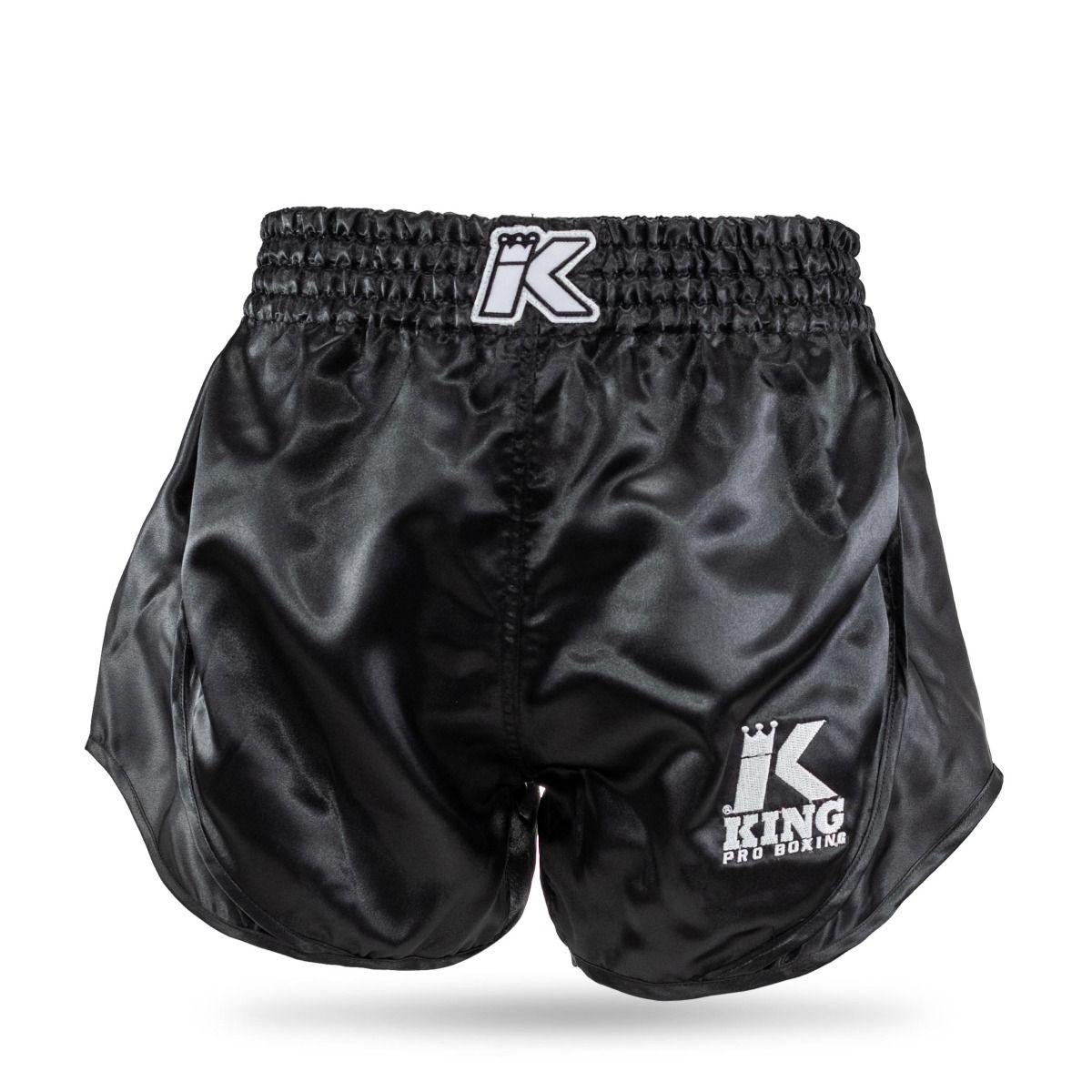 King Pro Boxing-Fightshort-Kickboksbroek-RETRO HYBRID 1-Zwart