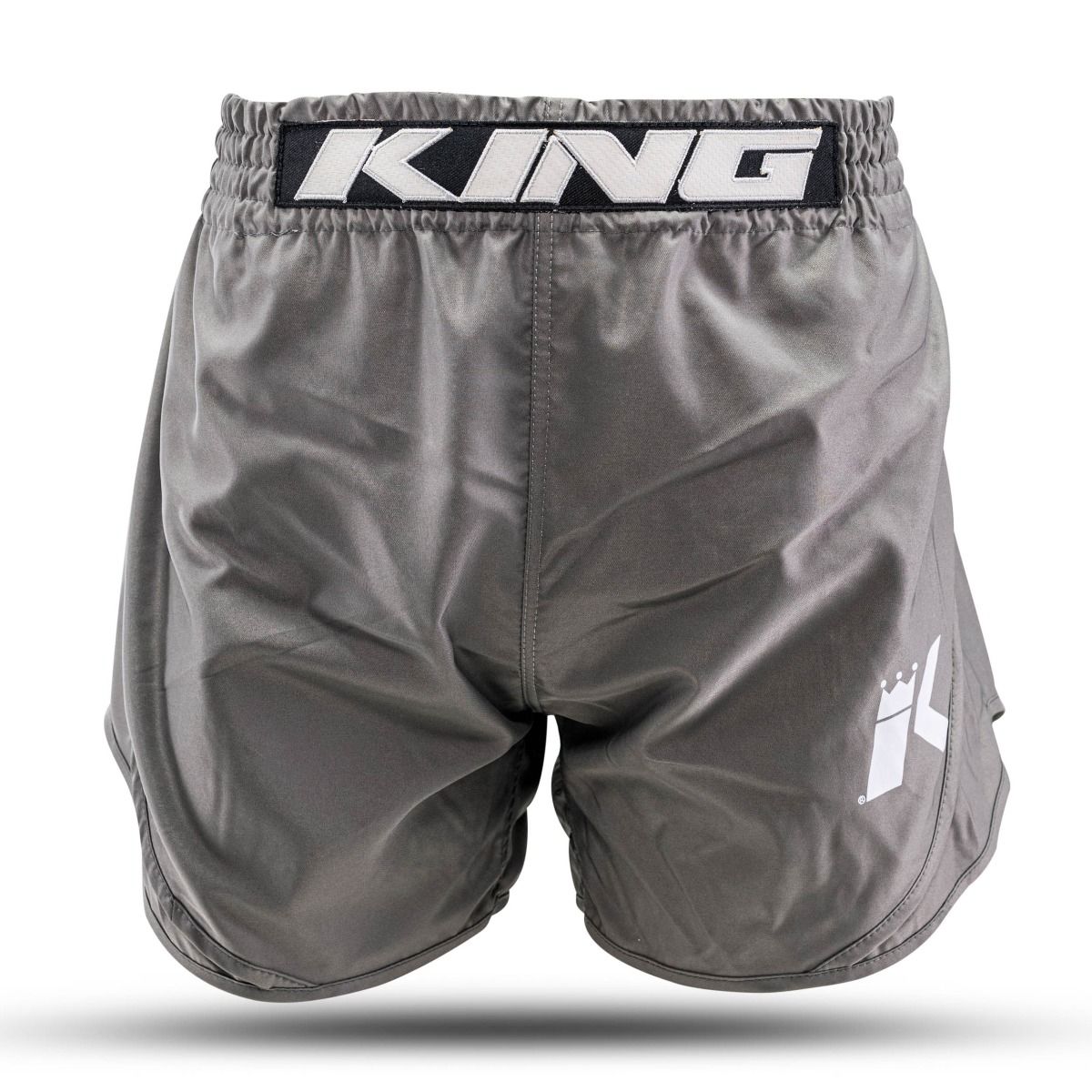 King Pro Boxing-Fightshort-Kickboksbroek-CLASSIC-Grijs