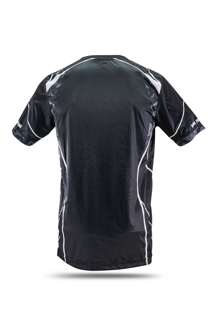 King Pro Boxing Endurance 4 T-shirt: Stoere zwart-grijs legerprint