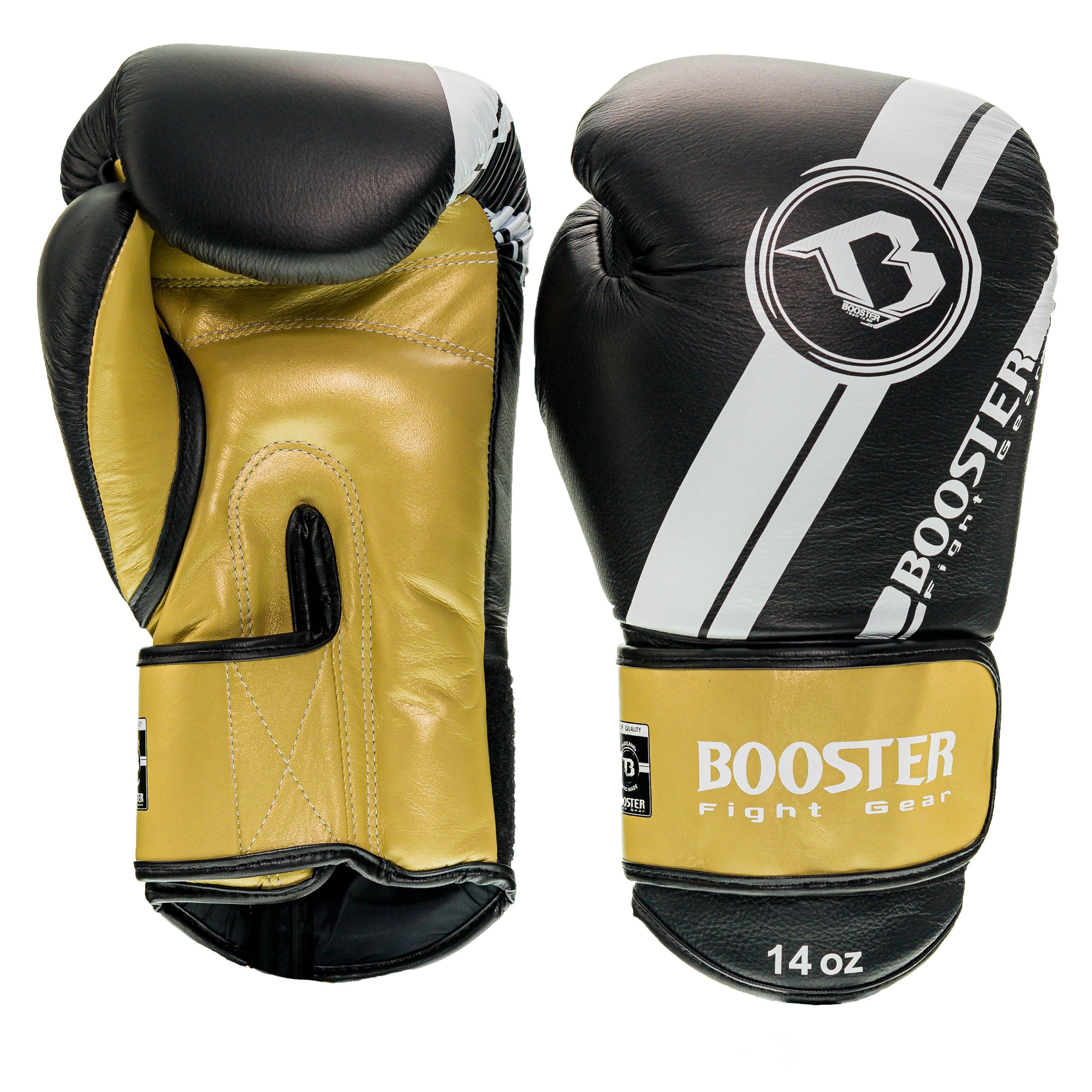 Booster Fightgear - Bokshandschoenen - V3 - Goud - Zwart - GOLD - BLACK