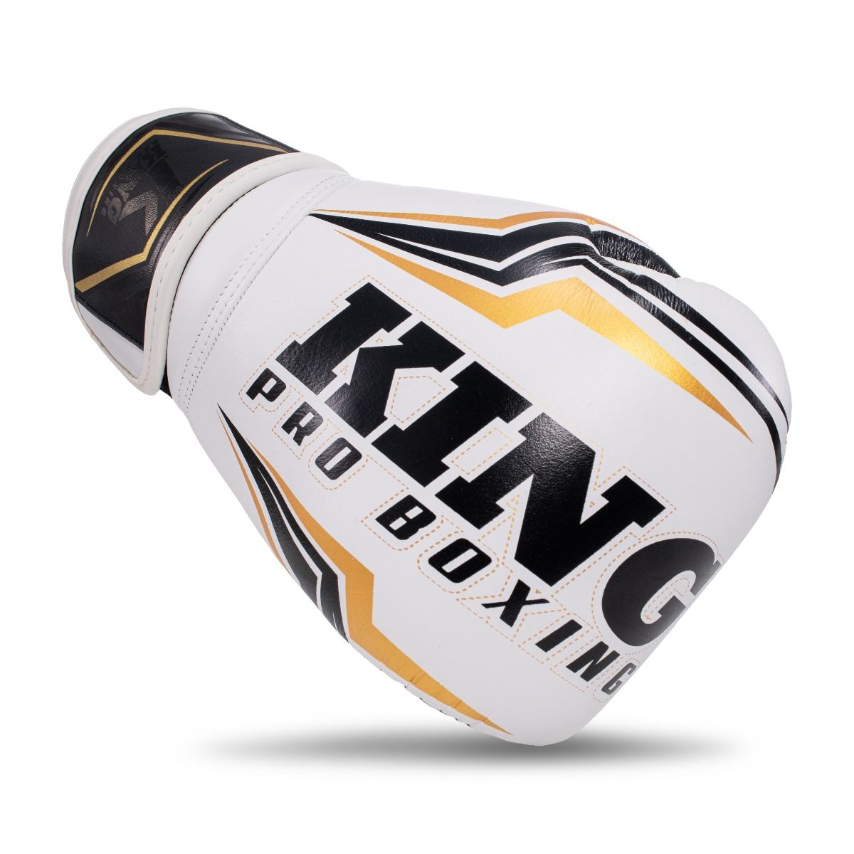 King Pro Boxing - Bokshandschoenen -THOR WHITE - wit - zwart- goud