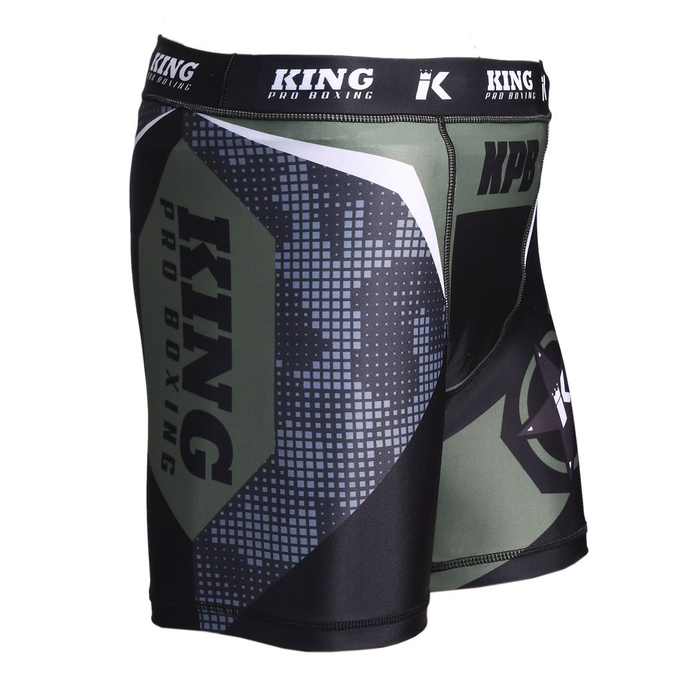 King Pro Boxing - compressiebroek-STORMKING 1 COMP. TRUNK-groen-zwart-grijs