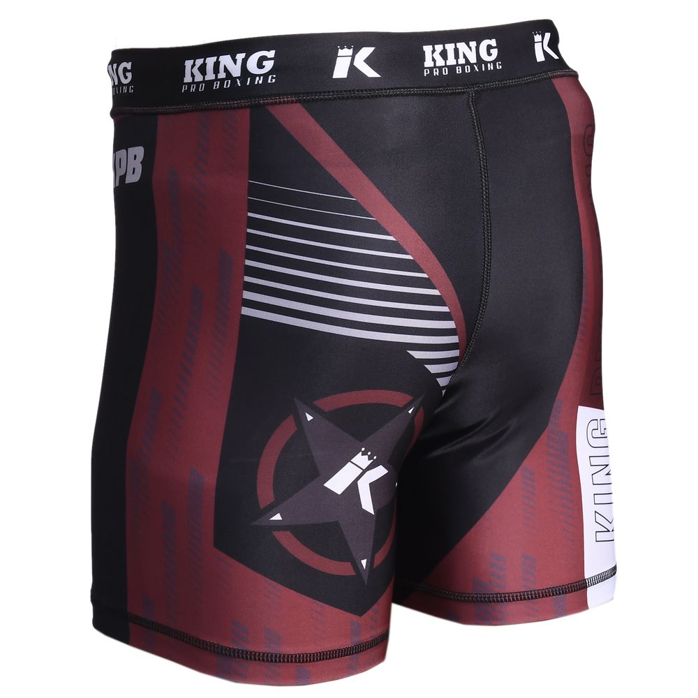 King Pro Boxing -compressiebroek-STORMKING 2 COMP. TRUNK-rood-zwart