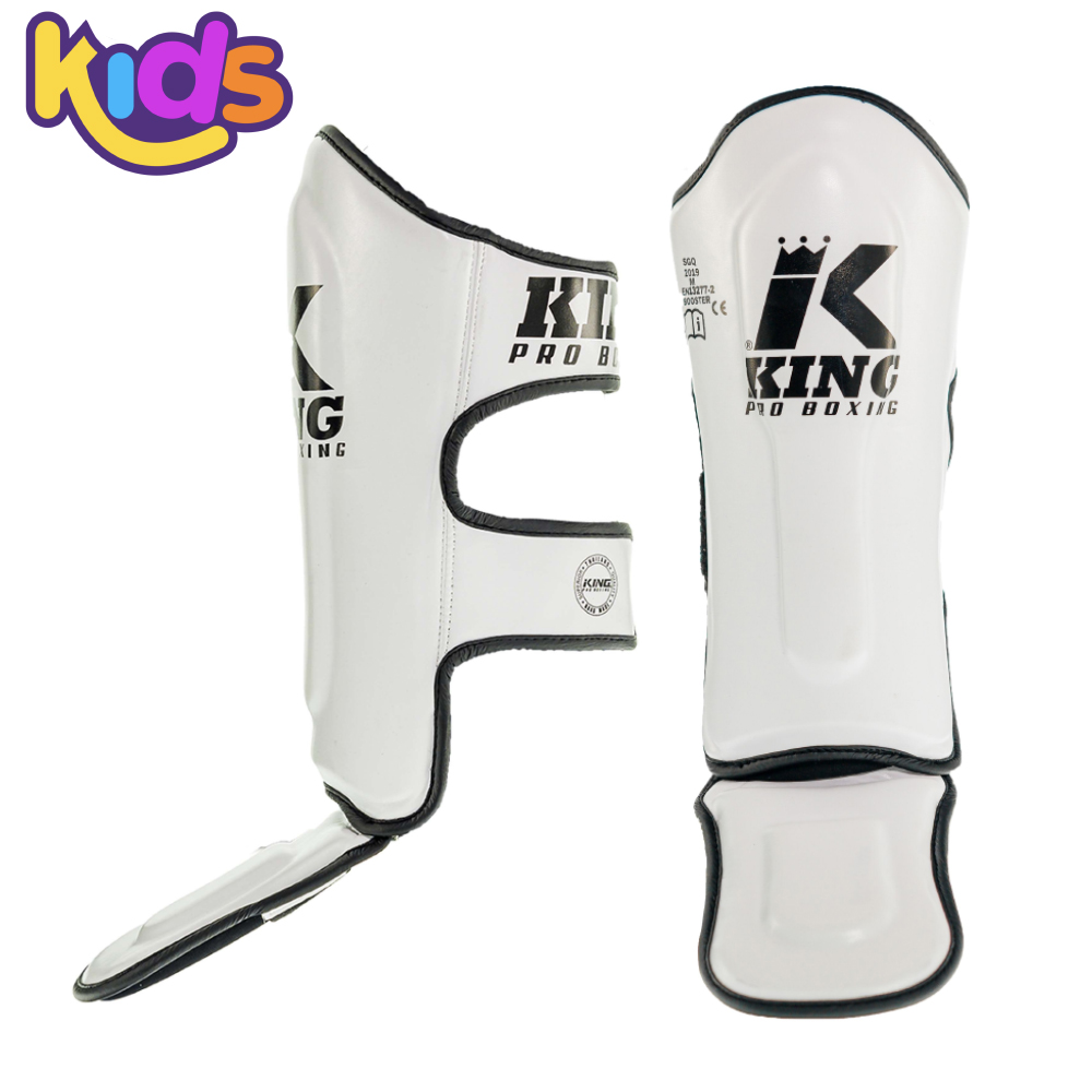 King Pro Boxing Scheenbeschermers voor Kinderen KIDS-SG 2 Wit