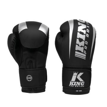 King Pro Boxing REVO 7 Bokshandschoenen - Zwart-Zilver