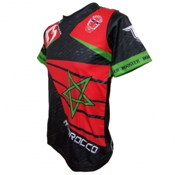 Booster Fight Gear Marokko shirt zwart-groen-rood