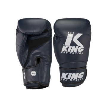 King Pro Boxing STAR MESH 7 donker blauwe bokshandschoenen