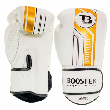 Booster Fight Gear V9: Wit-Gouden Bokshandschoenen