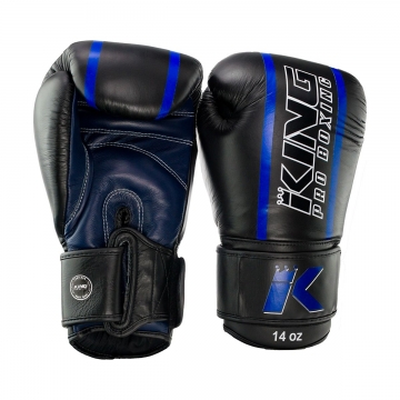 King Pro Boxing Elite 2 bokshandschoenen - zwart-blauw