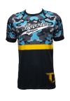 Booster FightGear - T-shirt -AD URBAN TEE 3 - zwart-blauw-grijs-geel