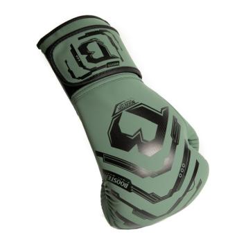 Booster Fightgear- ELITE V2.3-bokshandschoenen-kinder-mat groen-groen-zwart