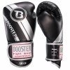 Booster Fight Gear V3: Zwart-Zilver Lederen Bokshandschoenen