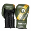 Booster Fightgear - Bokshandschoenen - V3 - Green - gold Veters - Laces