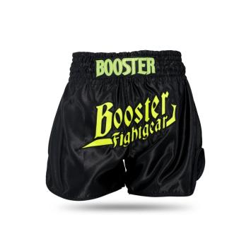 Booster Fight Gear-Fightshort-Kickboksbroek-Short-THUNDER-Zwart-Geel