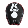 King Pro Boxing-Bokspads-Stootpads-Leer-KPB FM 2-Zwart-Rood
