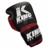 King Pro Boxing - Bokshandschoenen - KPB/STAR 10 - Zwart/rood