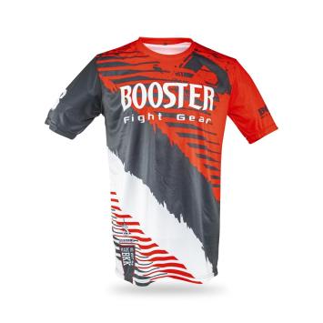 Booster Fightgear - AD RACER TEE 2 - Fightshirt - Tshirt - rood - Wit -zwart