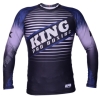 King Pro Boxing -Rashguards - STORMKING 3 RASHG- Blauw-zwart-grijs