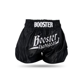 Booster Fight Gear-Fightshort-Kickboksbroek-Short-THUNDER-Zwart-Wit