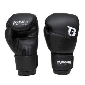 Booster Fight Gear-Bokshandschoenen-BG XXX BLACK-Vegan Leer-Zwart